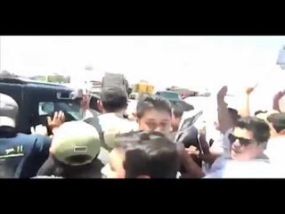 Agreden a la camioneta donde viajaba Peña Nieto