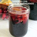 Sangría con almíbar de arándanos