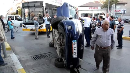 Karaman'da Trafik Kazası: 1 Yaralı