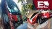 Metrobús sufre aparatoso accidente en Insurgentes Sur, a la altura de Parque Hundido / Redacción