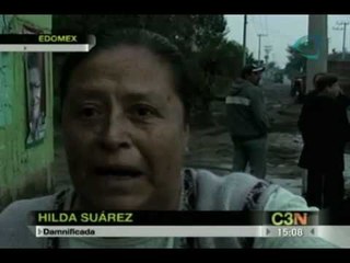 Tremenda tromba azota al Estado de México