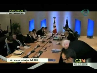 Arrancan trabajos del G20 en Los Cabos