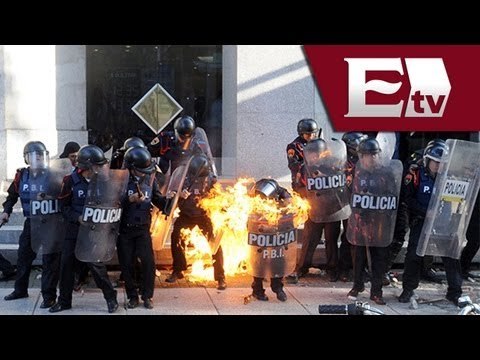 Según GDF hubo 102 personas detenidas tras marcha; 32 policías heridos