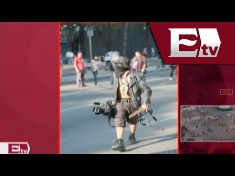 Roban a camarógrafo de Excélsior en las marchas del 2 octubre de 2013/Excélsior informa