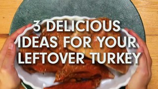 Three Delicious Ideas for Your Leftover Turkey