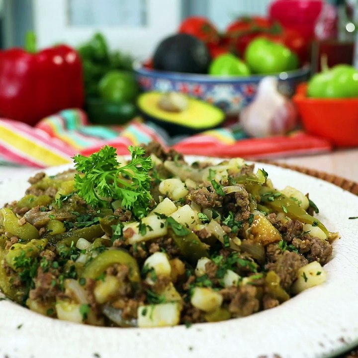 Chile Verde Beef Picadillo