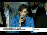 Vázquez Mota reconoce derrota en los comicios presidenciales