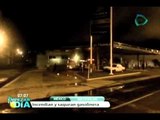 Saquea e incendia comando armado una gasolinera en Michoacán