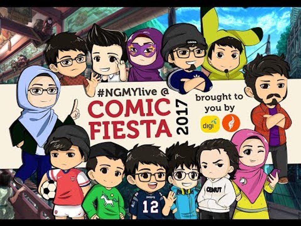 #NGMYLive | Comic Fiesta 2017 - Day 1 #JomInternet #CFSuperTererr #Digi