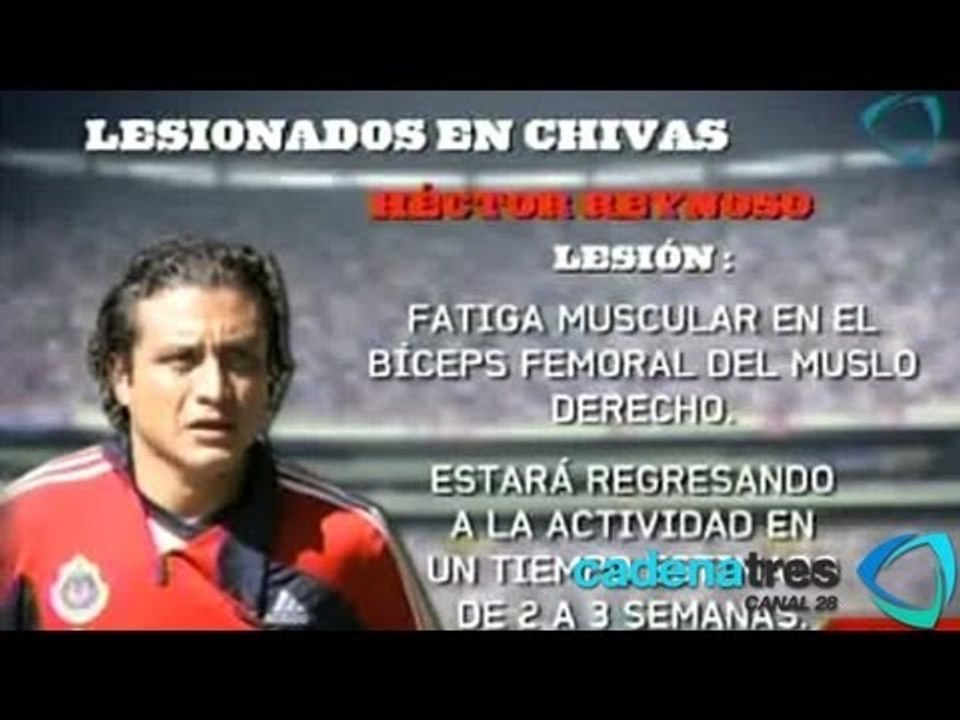 Chivas sufre la baja de cinco jugadores por lesión tras el Clásico