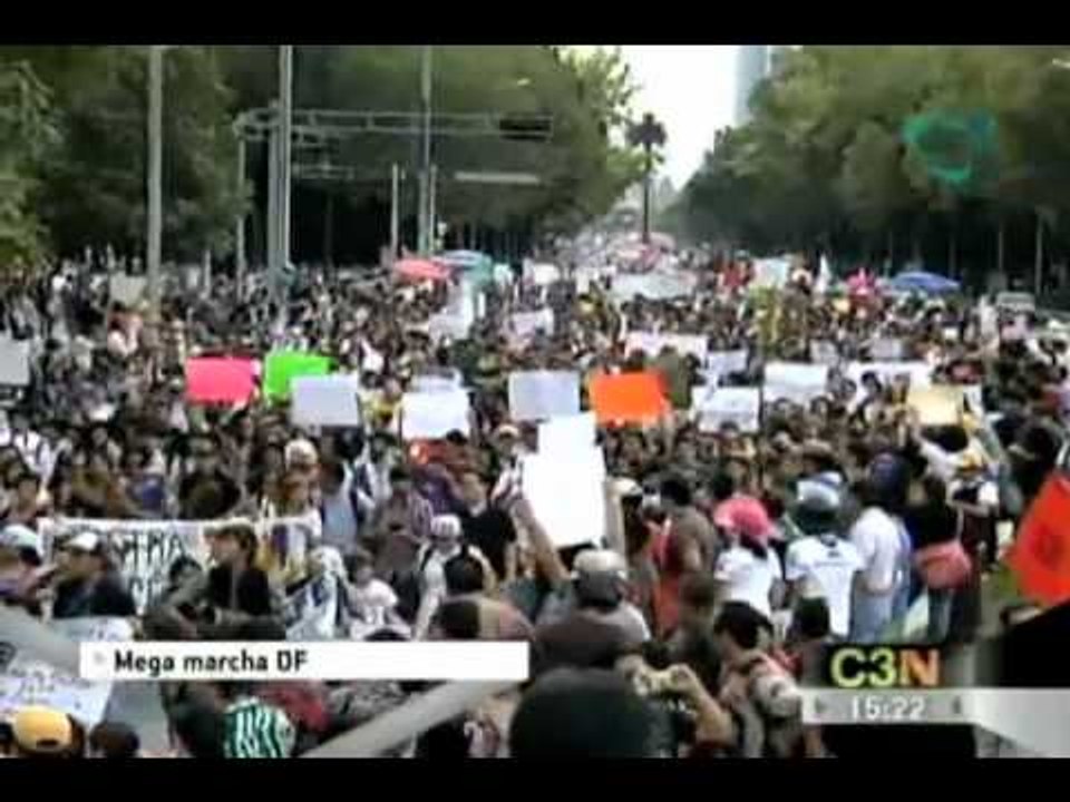 Mega Marcha en el DF