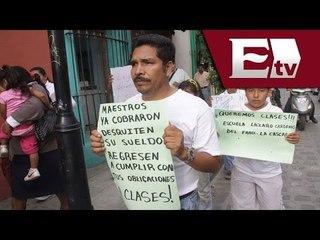 Padres de familia piden no mas interrupciones en clases / Titulares de la mañana