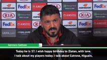 Gattuso uses press conference to wish Ibrahimovic happy birthday