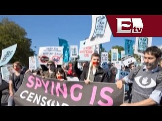 Jóvenes en Washington protestan contra espionaje/ Excélsior Informa con Yohali Reséndiz