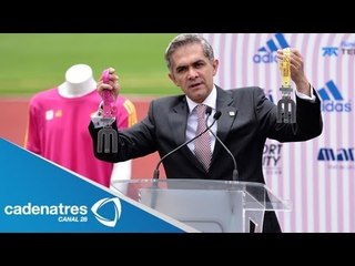 Download Video: Presentan playeras y medallas para el Maratón de la Ciudad de México