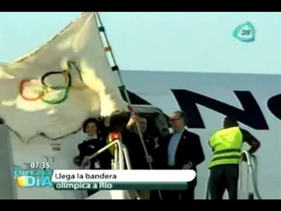 La bandera olímpica ya está en Río de Janeiro