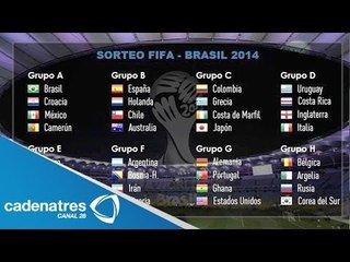 Así quedaron los grupos para el Mundial Brasil 2014