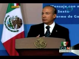 Calderón pide apoyar a Peña Nieto y presume una sólida democracia