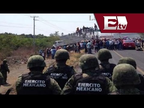 Conferencia de la Segob por acciones de seguridad en Michoacán/ Mariana H y Kimberly Armengol