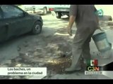 Los baches, un problema en la ciudad