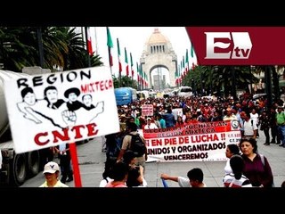 GDF amplia plazo para que la CNTE libere el monumento a la Revolución / Jazmín Jalil