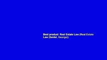 Best product  Real Estate Law (Real Estate Law (Seidel, George))