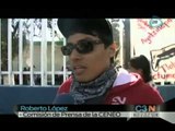 Estudiantes de diversas normales de Oaxaca difunden el motivo de sus acciones
