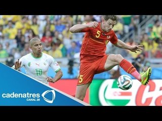 Bélgica se repone y vence 2-1 a Argelia en el Mundial; Fellaini y Mertens, autores de la remontada