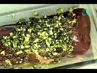 Cocinemos Juntos-Filete de Res con costra de pimiento rojo y amarillo