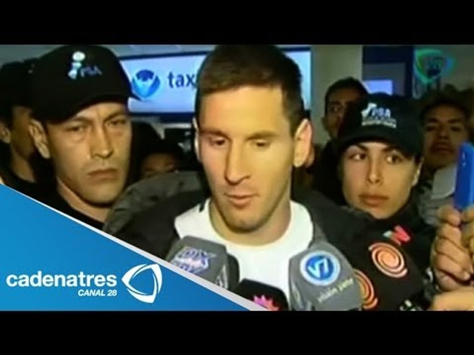 Lionel Messi llega a Argentina para prepararse para el Mundial Brasil 2014