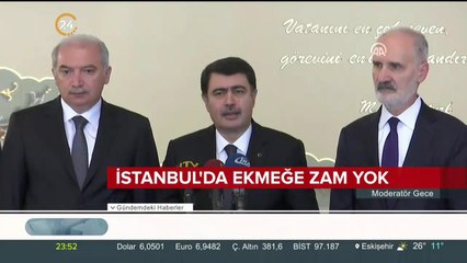 İstanbul'da ekmeğe zam yok