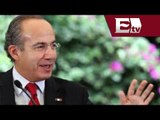 Felipe Calderón, ex presidente de México recibe premio 