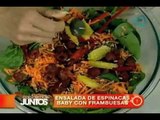 Cocinemos Juntos-Ensalada de Espinaca baby con Frambuesa