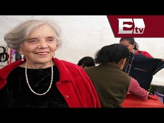 Poniatowska sorprendida por recibir Premio Cervantes; se cae de la cama / Vianey Esquinca