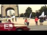 Comienzan a concentrarse manifestantes en el Monumento a la Revolución / Excélsior informa