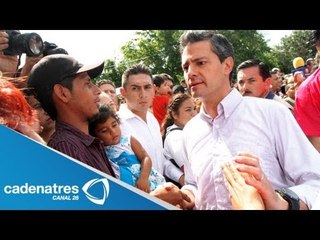 Peña Nieto realiza quinta visita a Acapulco por afectaciones de lluvias