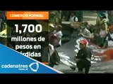 Plantón y marchas de la CNTE dejaron pérdidas de mil 700 mdp a comercios del Centro Histórico