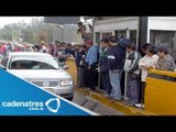 Maestros en apoyo a la CNTE bloquean la México-Cuernavaca