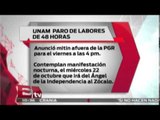 Paro de labores en la UNAM / Excélsior Informa