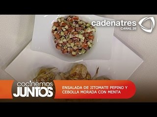 Ensalada de jitomate y pepino / Receta fácil de ensalada / Receta de ensalada para bajar de peso