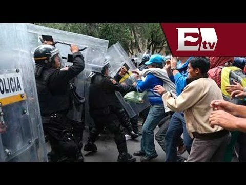 CNTE regresa a su campamento luego de cerrar la vialidad en Reforma / Paola Virrueta