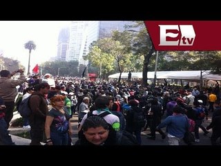 Movilizaciones en el Distrito Federal por el primer año de gobierno de Enrique Peña Nieto