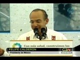 Felipe Calderón asegura que México es diferente en materia de salud