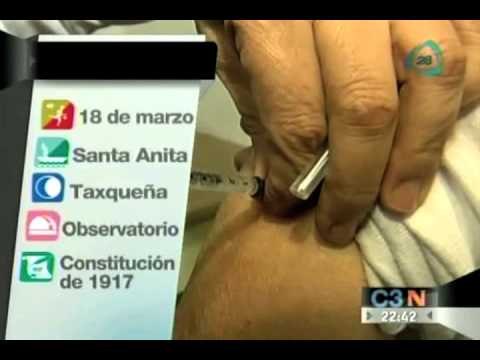 Se aplican vacunas contra la influenza en el Metro