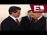 Enrique Peña Nieto da la bienvenida al presidente de Israel, Shimon Peres/Excélsior Informa