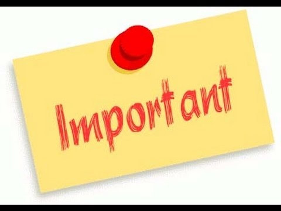 Important News!