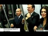 Inauguran la Línea 12 del Metro; elogia Calderón el nuevo transporte