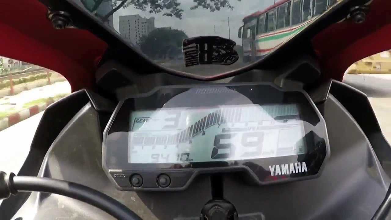 R15 V3 Top speed 155 KMPH in Single Attempt