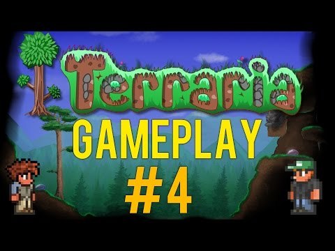 Terraria Gameplay - Lets Play - #4 (Building the town!) - [Walkthrough / Playthrough]