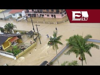 Inundación en Brasil deja 2 muertos / Titulares de la noche